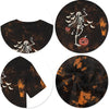 CAZYCHILD Halloween Shirts for Men Funny Halloween Pumpkin Shirt Dancing Skeleton Tee - size chart