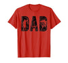 Fishing Gifts for Dad Father's Day Fisherman Fishing Dad Birthday Classic Bold Font Fish Daddy T-Shirt - size chart