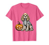 Spooky Cocker Spaniel Skeleton Costumes Halloween Cocker Spaniel Skeleton Jack O Lantern Funny Dog Halloween T-Shirt - size