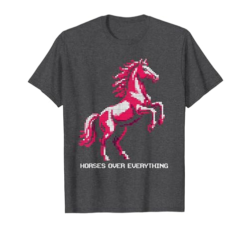 Mademark Horses Over Everything Equestrian Women Design T-Shirt - Men - size chart