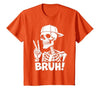 Skeleton Peace Sign Shirts For Men Women & Kids Bruh Skeleton Hand Peace Sign Halloween Skeleton Hand Sign T-Shirt - size