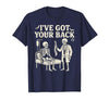 Halloween Costume For Doctor I've Got Your Back I've Got Your Back Halloween Skeleton Doctor Costume T-Shirt - size chart
