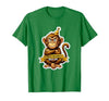 Mademark Sober Monkey Wild Life Sobriety Design T-Shirt - Men - size chart