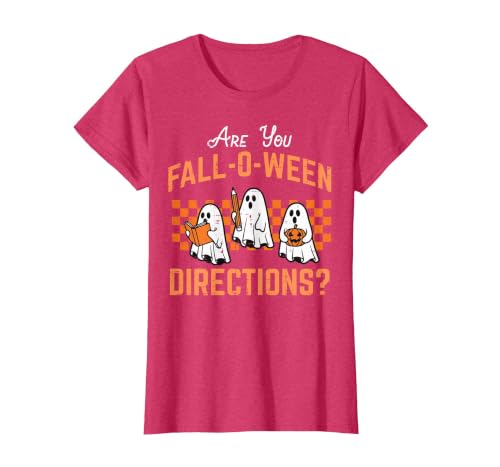 Halloween Shirts For Women Men Kids Boys Girls are You Falloween Directions Funny Halloween Teacher Teach T-Shirt - size