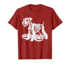 Miniature Schnauzer Lovers Halloween Dog Costume Miniature Schnauzer Skeleton Birthday Halloween Mens Womens T-Shirt - size