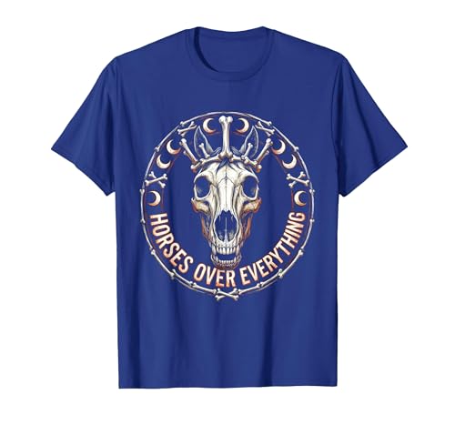 Mademark Horses Over Everything Equestrian Design T-Shirt - Men - size chart