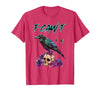 F-Caw-F Funny Raven Black Crow Spooky Season Retro F-Caw-F Funny Raven Black Crow Spooky Season Halloween Retro T-Shirt -