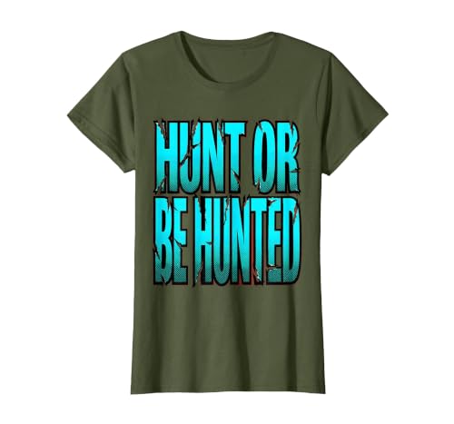 Mademark Hunt or Be Hunted Fierce Shark Design T-Shirt - size chart