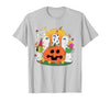 Funny Halloween gift tee Welcome Great Pumpkin Boo Witch Pumpkin Halloween T-Shirt - size chart