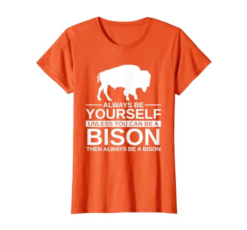 Bison Gift Bison Lover Accessories & Buffalo Stuff Cool Bison Design for Men Women Buffalo Animal Lovers Bison T-Shirt -
