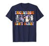 Halloween Applied Behavior Analysis Ghost Groovy Spooky ABA Therapist Halloween Groovy ABA Therapy T-Shirt - size chart