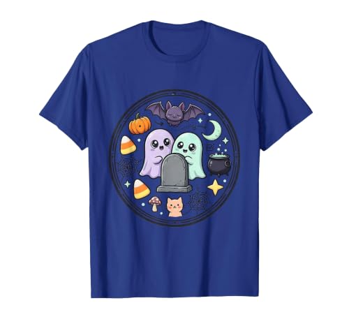 Mademark Ghost & Spirits - Ghost (99 Problems All) T-Shirt - size chart