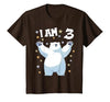 3 years old 3rd birthday Polar Bear Kids 3 Years Old 3 Birthday Polar Bears Boy Girl Polar Bear T-Shirt - size chart
