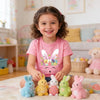 Easter Day Gift for Toddler Boy Baby Girl Tractor Loving Bunny T-Shirt — design detail