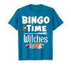 Bingo Time Witches Halloween Bingo Player Novelty Halloween Bingo Time Witches Funny Women Bingo Player T-Shirt - size chart
