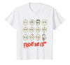 Friday The 13th Halloween Design Masks T-Shirt - size chart