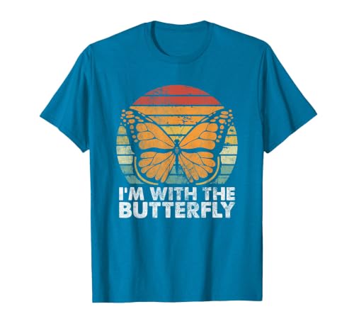 Im With Butterfly Halloween Costume Party Gift I'm with Butterfly Halloween Costume Matching Couples Party T-Shirt - size