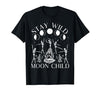 Funny Stay Wild Moon Child Tee Shirt Stay Wild Moon Child Funny Skeleton Dancing Halloween T-Shirt - size chart