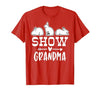 Show Rabbit Grandma T-Shirt — design detail