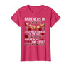 You Are Deaf And I Don't Speak English Partners in Crime Just Remember If We Get Caught T-Shirt - size chart