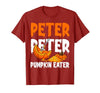 Halloween Matching Couple Shirts Women Men Funny Peter Pumpkin Eater Halloween Costume Men Boyfriend T-Shirt - size chart