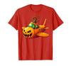 Funny Halloween Airplane Costume for Kid Boy Funny Airplane Pumpkin Pilot Lovers Halloween Mens Boys Kids T-Shirt - size