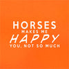 Dressdown Horses Makes Me Happy - Mens Premium Cotton T-Shirt - size chart