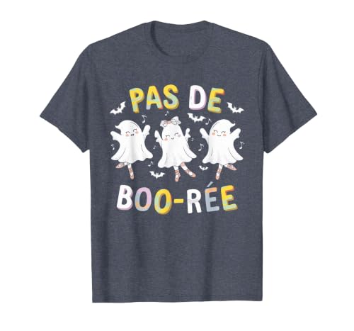 Ballet Ghost Halloween 2024 Spooky Dance Lover Pas de Boo-rée Ghost Ballet Dancer Halloween Dance Teacher T-Shirt - size