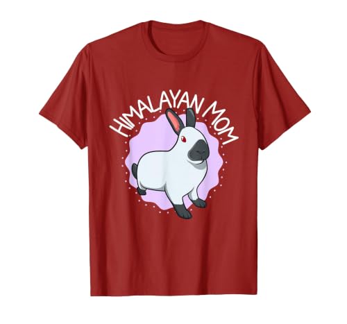 Himalayan Rabbit Mom T-Shirt — design detail