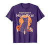 funny Halloween shirt It's Just A Bunch of Hocus Pocus Funny Cat T-Shirt - size chart