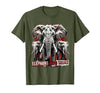 Mademark Elephant Mom Squad Cute Wildlife Design T-Shirt - Men - size chart