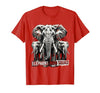 Mademark Elephant Mom Squad Cute Wildlife Design T-Shirt - Men - size chart