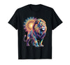Cosmic Animal Mandala Sacred Geometry Collective Sacred Geometry Lion Mandala T-Shirt - size chart