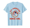 Mademark All-American Horse Girl Bold Varsity Horse Design T-Shirt - Men - size chart