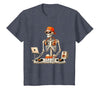 Funny Skeleton DJ Halloween Men Outfit Skeleton DJ Halloween Costume Turntable Music Funny Men Boys T-Shirt - size chart