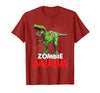 Dinosaur T Rex Zombie Saurus Halloween Kids Boys Zombie Saurus Skeleton Dinosaur T Rex Zombie Halloween Boys T-Shirt - size