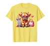 Highland Cow Land of NYC One Boujee Heifer Highland Cow Bougie Pink Tumbler Handbag T-Shirt - size chart