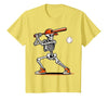 Funny Halloween Skeleton Sports Boys Costume Baseball Skeleton Spooky Boys Halloween Baseball Player T-Shirt - size chart
