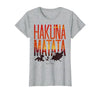 Disney Lion King Hakuna Matata Sunset Fill Trio Logo T-Shirt - size chart