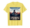 Mademark Life Is Better Up High Monkey Design T-Shirt - Men - size chart