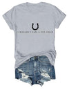Czbic I Wouldn't Pass A Vet Check Shirt, Horseshoe Graphic Tee, Funny Casual Horse Lover Casual Top for Men Women - size chart