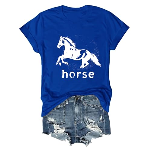 Pukcoun Horse Shirt Horse Lover V-Neck Shirt Retro Graphics T-Shirt Unisex - size chart