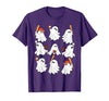Boo Ghost Halloween Baseball Happy Halloween Baseball Lover T-Shirt - size chart