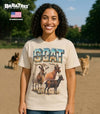 BABATEES Farm Animals Heavy Metal Tshirt for Men, Women & Farmers - 100% Natural Undyed Cotton - size chart