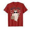 Halloween Boo-Jee Leopard Ghost Coquette Bow Coquette Leopard Ghost Coffee Boo-JEE Halloween Boujee Ghost T-Shirt - size