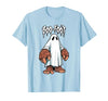 Spooky Bigfoot Sasquatch Ghost Halloween Humor Fun Boo Foot Bigfoot Ghost Sasquatch Halloween Funny Humor T-Shirt - size