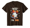 Halloween Boo I'm First 1st Birthday Boy Boo I'm One Ghost 1st Birthday Halloween Boy Kids Groovy T-Shirt - size chart