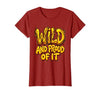 Mademark Wild and Proud of It Monkey Graphic Design T-Shirt - Women - size chart
