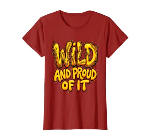 Mademark Wild and Proud of It Monkey Graphic Design T-Shirt - Women - size chart