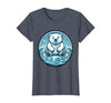 Mademark Polar Bear Lone Ice Floe Arctic Drift Design T-Shirt - size chart